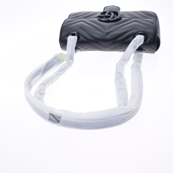 Gucci GG Marmont Quilted Black Leather Shoulder Bag - Picture 3 of 9